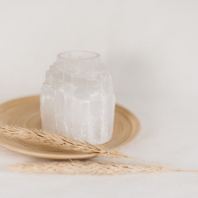 silenceandflow concept store online shop meditation selenit lampe steinlampe teelicht